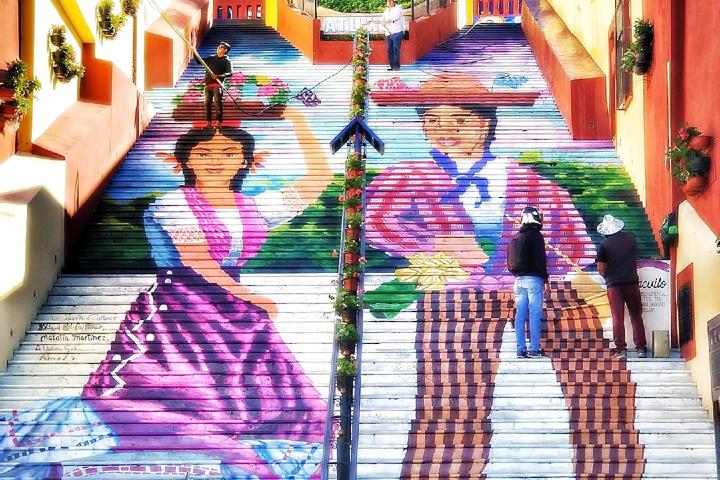 Escalera ancha. Foto: Yo Soy Puebla